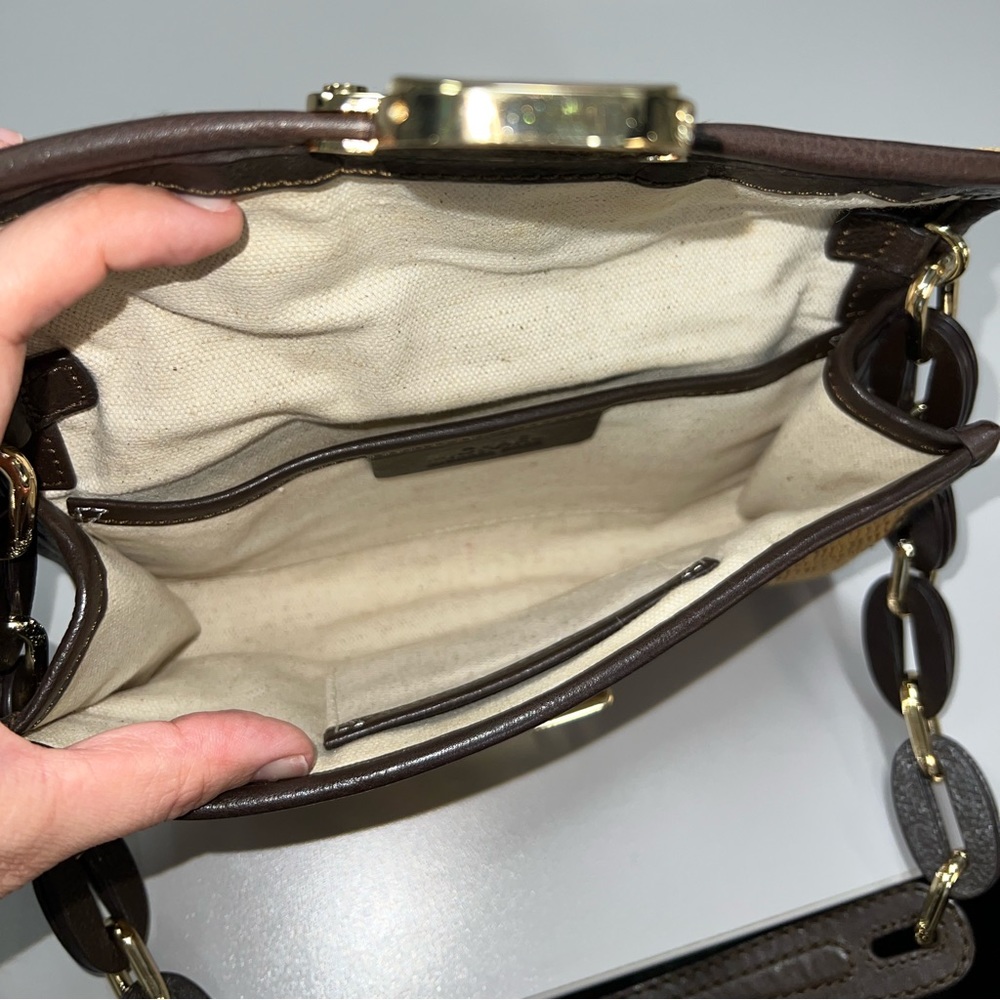 Michael Kors Rattan Weaved and Leather Baguette - Picture 9 of 15